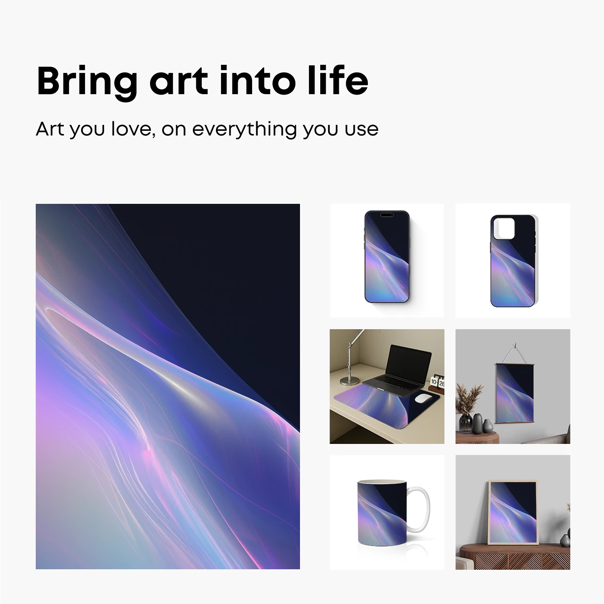 Ethereal Silk Waves: A Digital Odyssey - Image 2