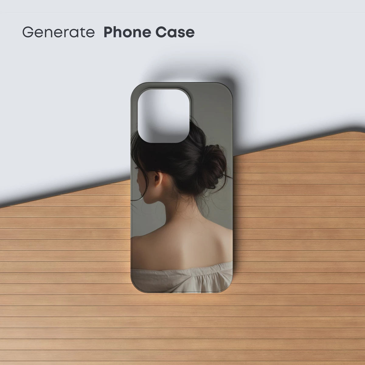 Elegant Bun: Serene Back Profile - Image 3