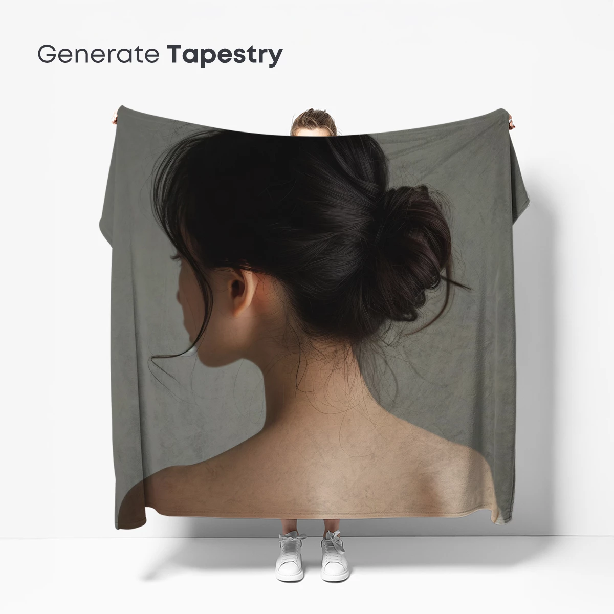 Elegant Bun: Serene Back Profile - Image 5