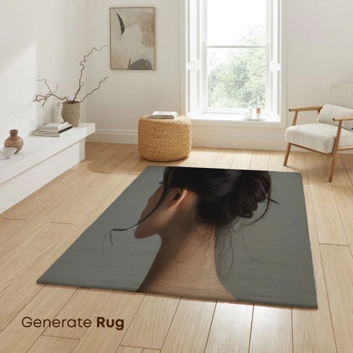 Elegant Bun: Serene Back Profile - Image 6