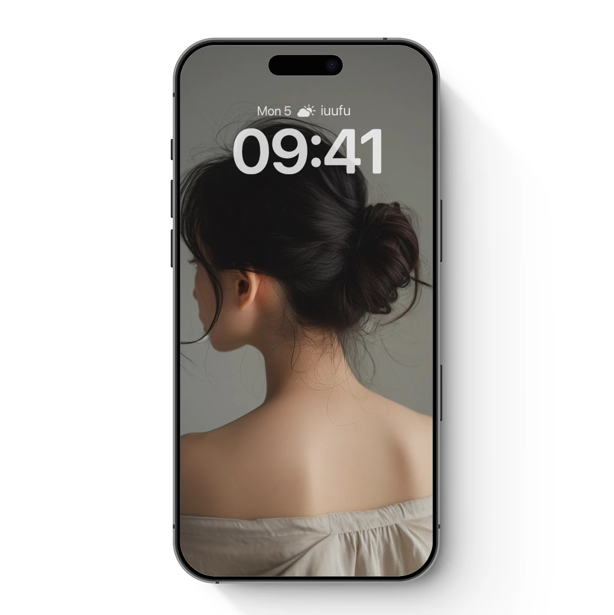 Elegant Bun: Serene Back Profile