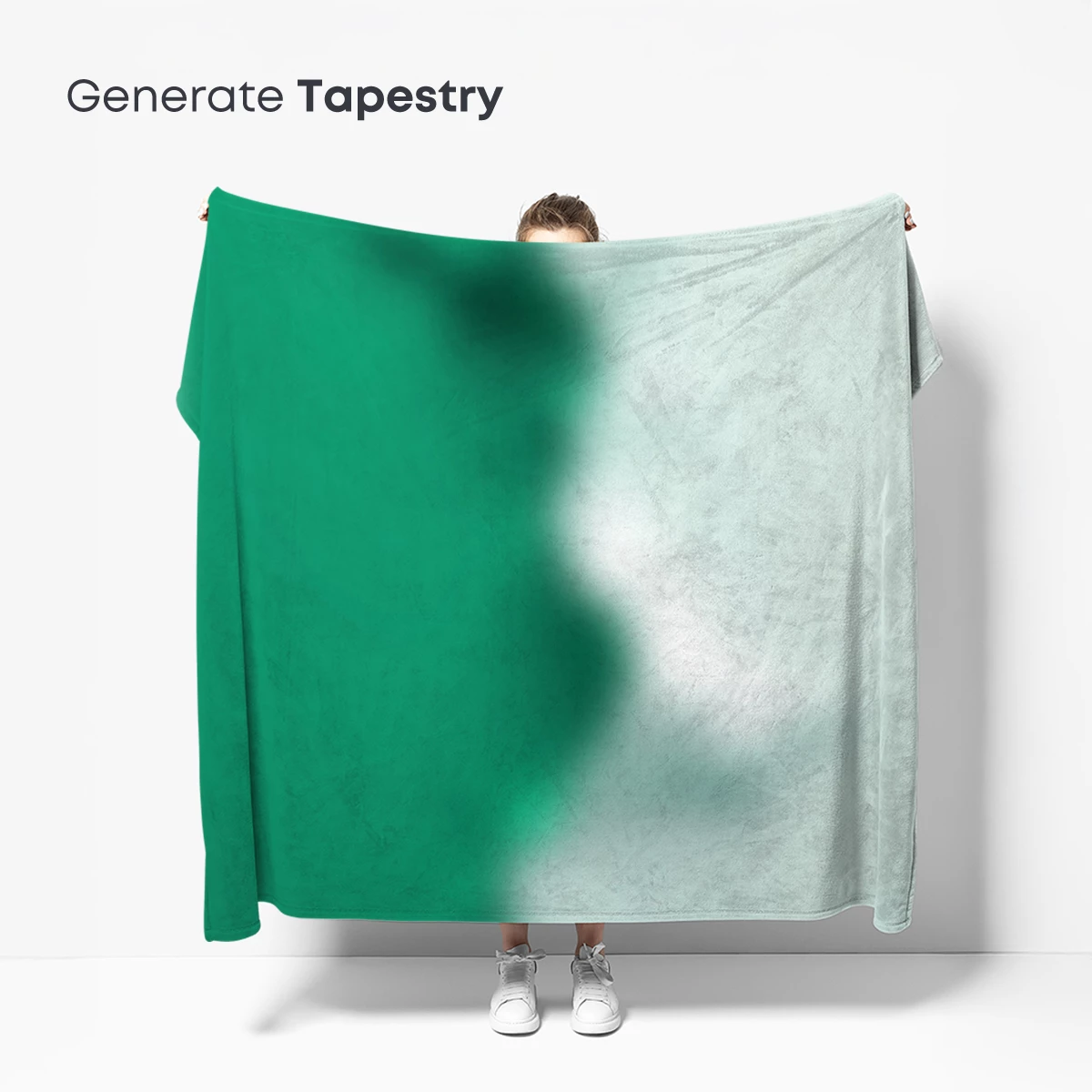 Blurred Green Silhouette: Abstract Elegance - Image 5