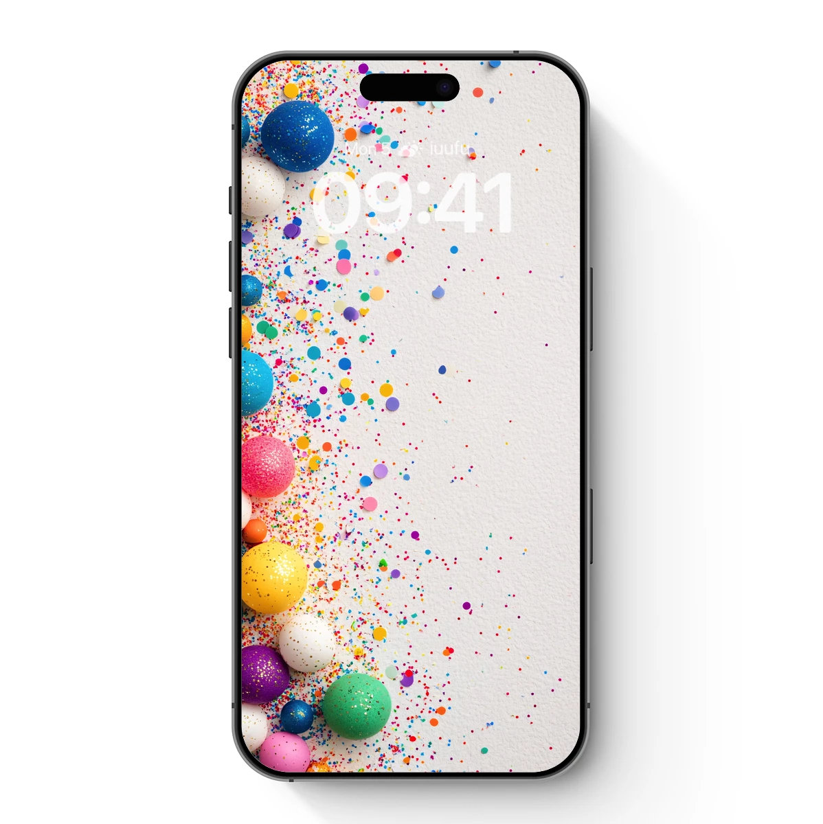 Colorful Confetti and Glitter Balls Fiesta