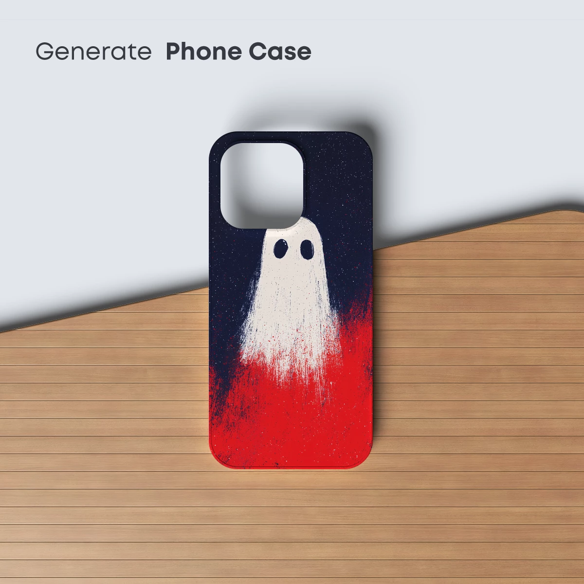 Ghostly Figure in Cosmic Red - Image 3