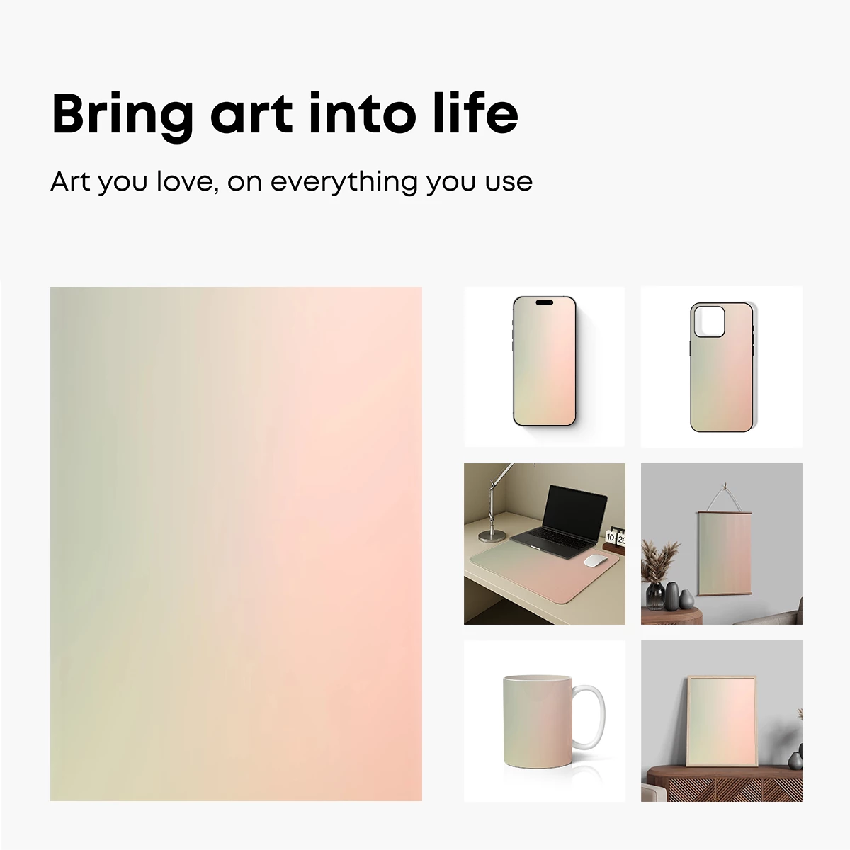 Gradient Serenity: Pastel Fusion - Image 2