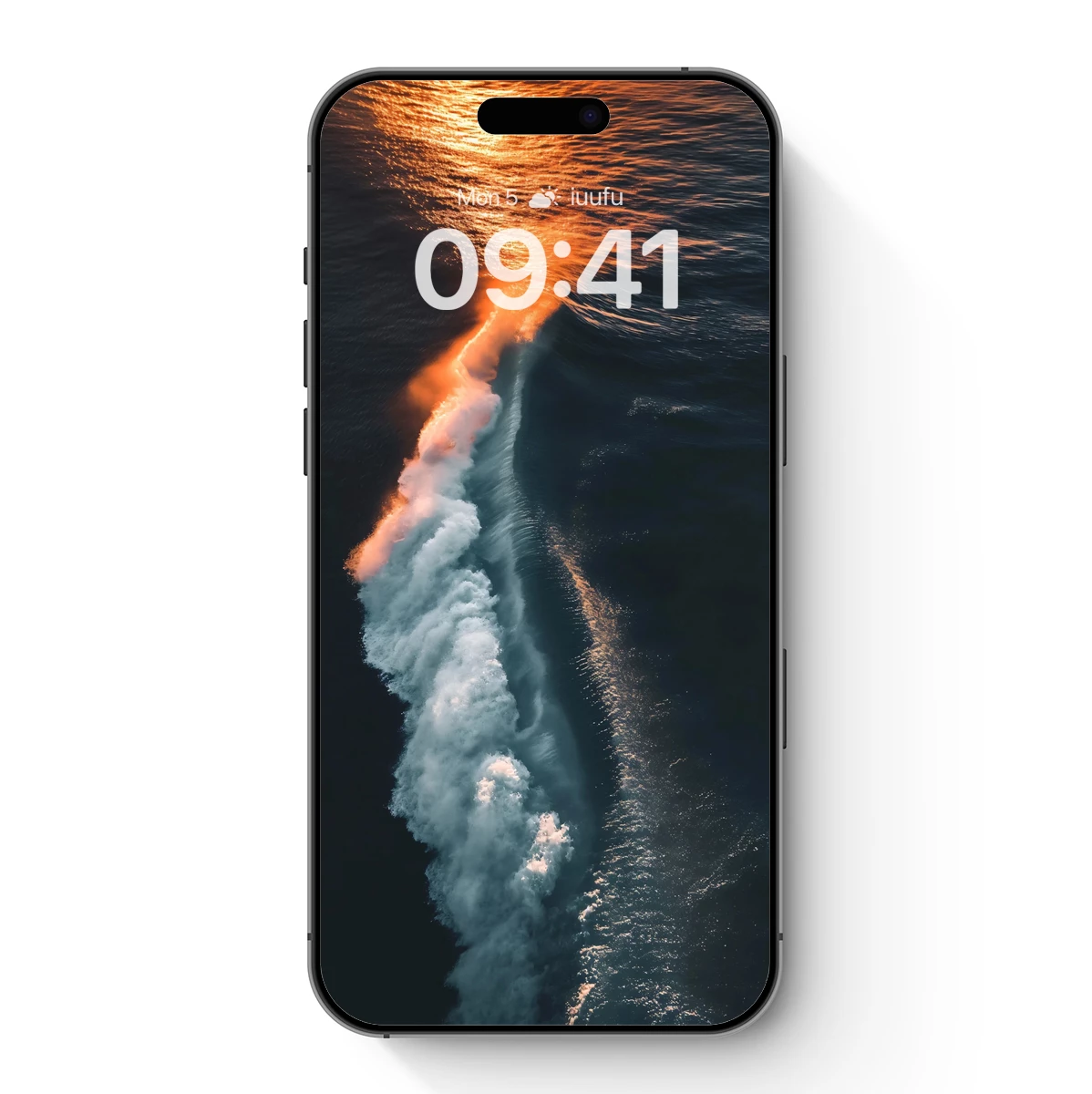 Golden Wave Symphony: Ocean's Sunset Embrace