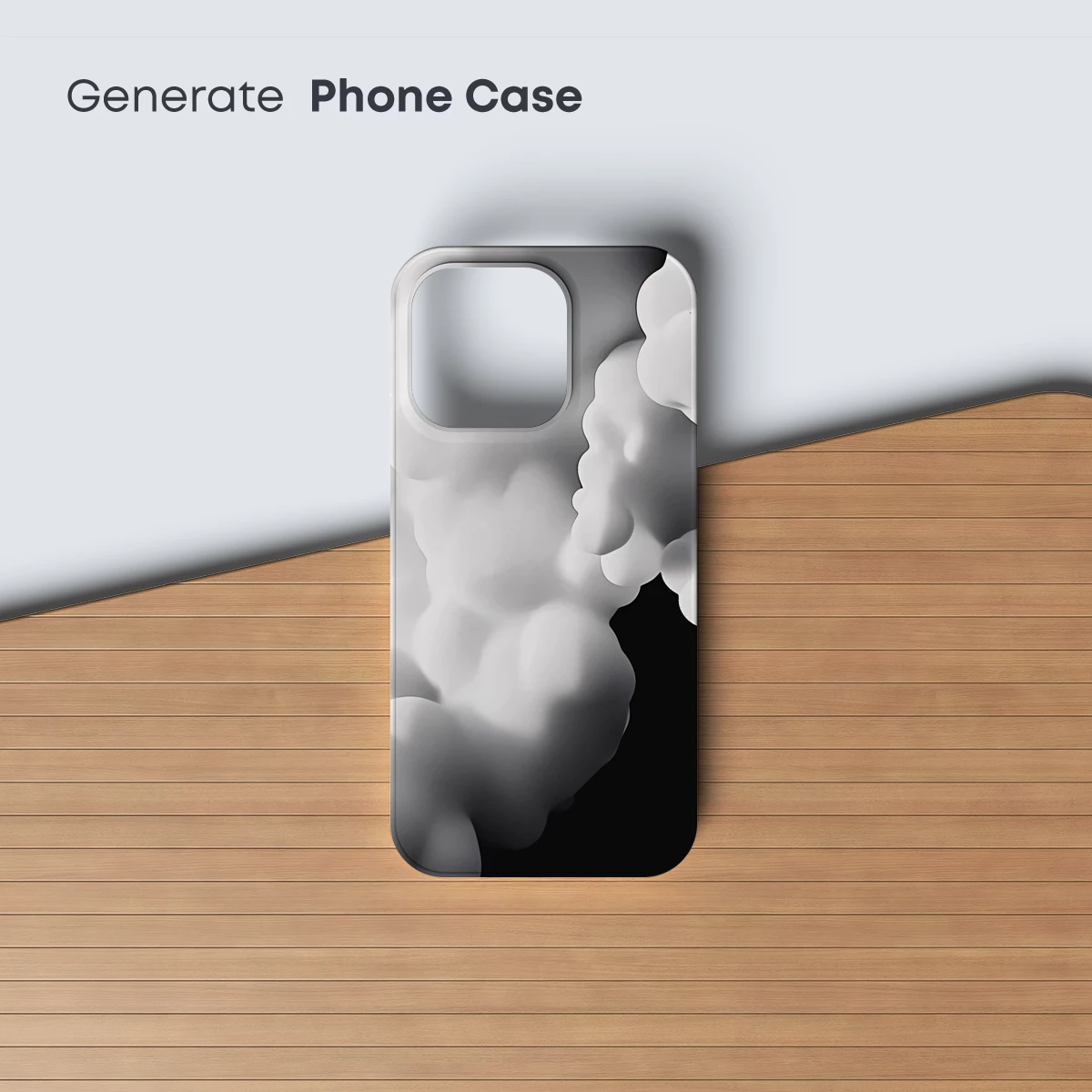 Ethereal Cloud Sculpture: Monochrome Marvels in Motion - Image 3