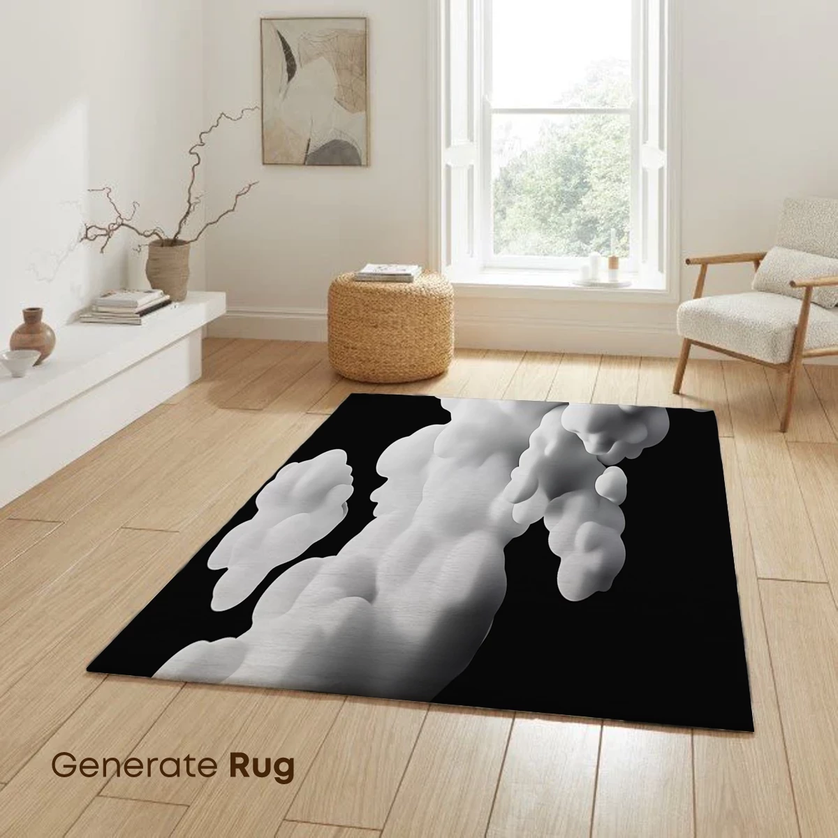 Ethereal Cloud Sculpture: Monochrome Marvels in Motion - Image 6
