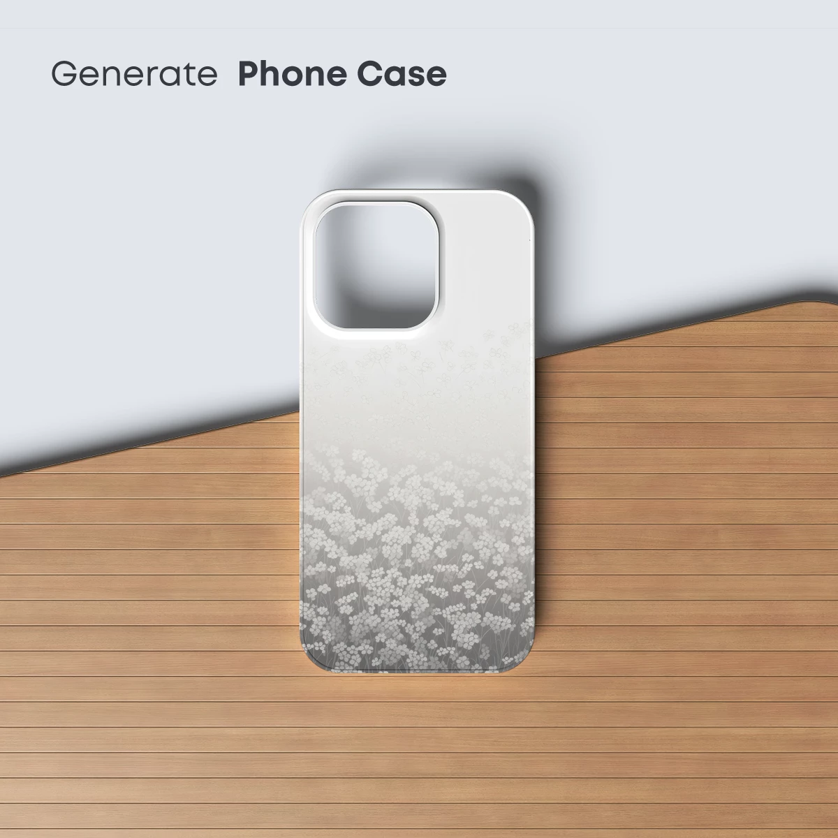 Frosty Floral Whisper: Ethereal Garden in Monochrome - Image 3