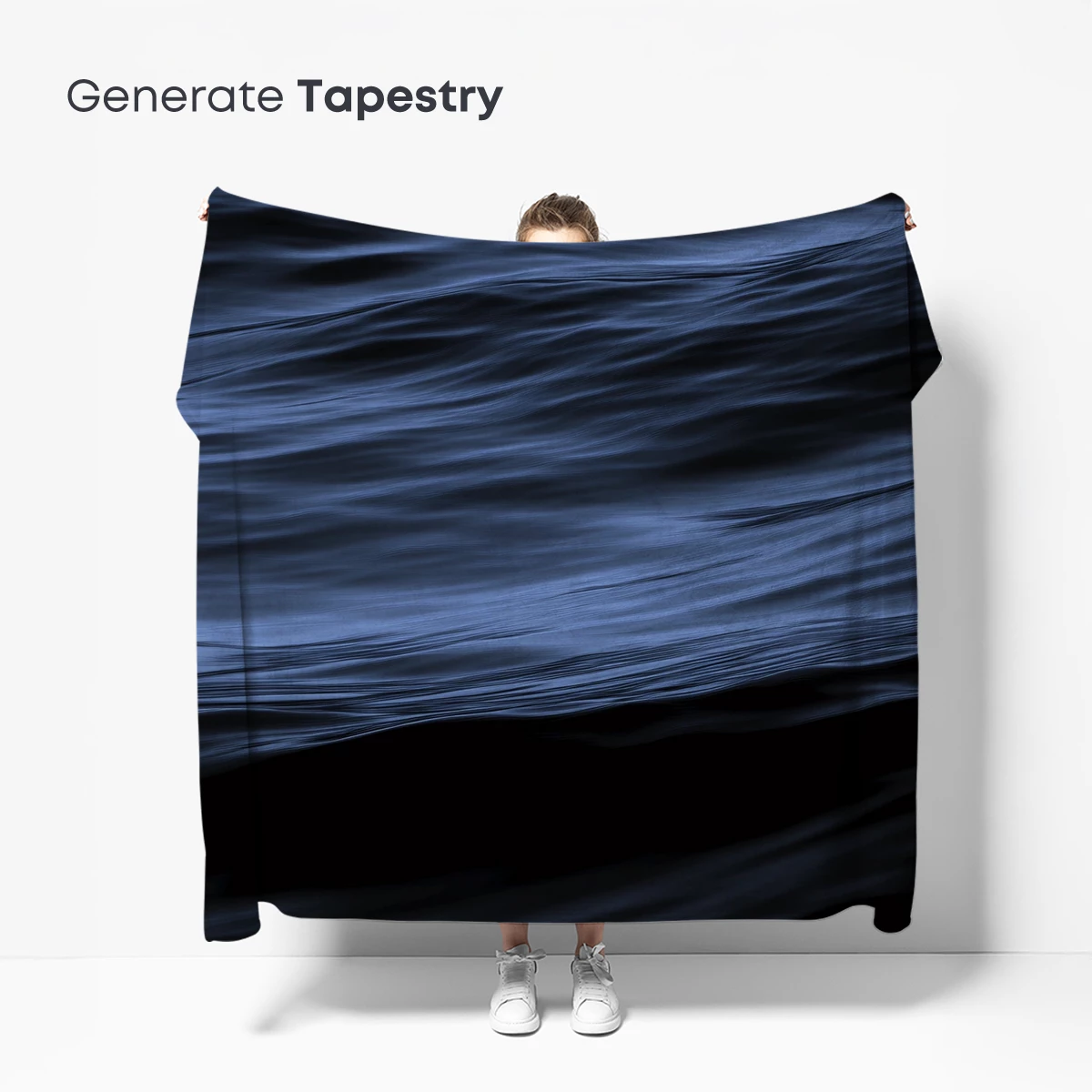 Ethereal Ocean Waves: Midnight Blue Serenity - Image 5