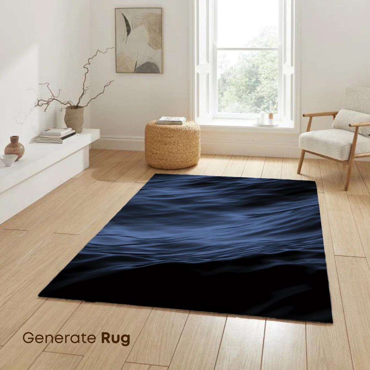 Ethereal Ocean Waves: Midnight Blue Serenity - Image 6