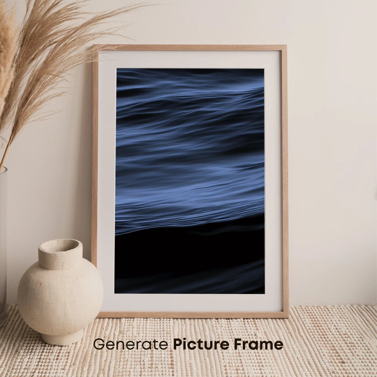 Ethereal Ocean Waves: Midnight Blue Serenity - Image 7