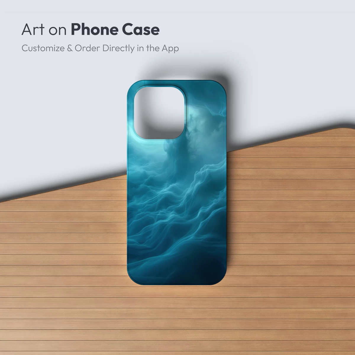 Abyssal Serenity: Ethereal Waves in Teal Depths - Image 3