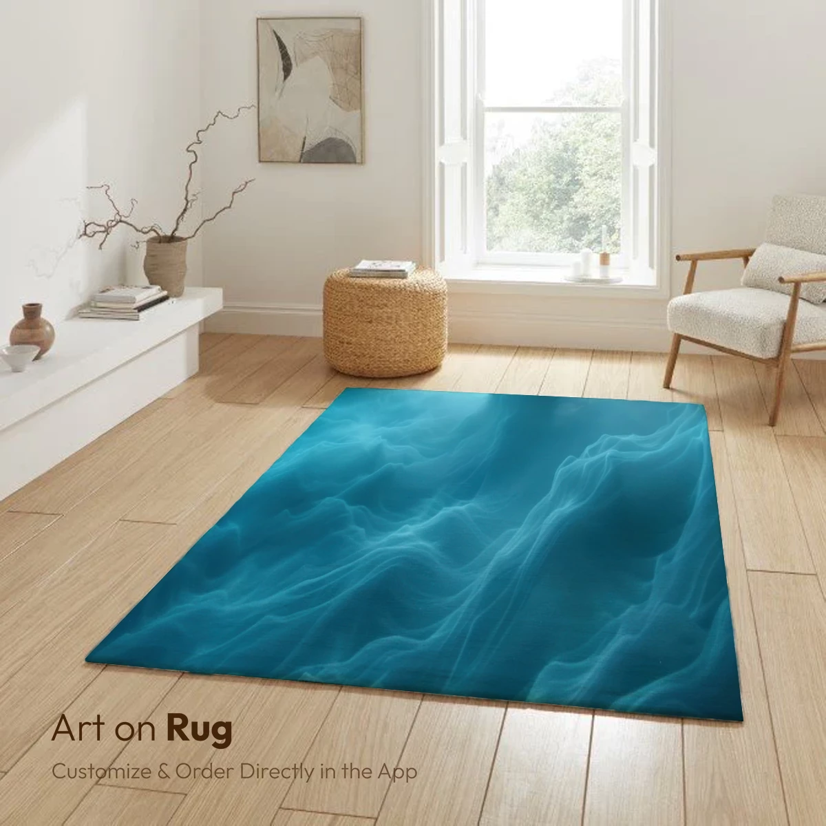 Abyssal Serenity: Ethereal Waves in Teal Depths - Image 6