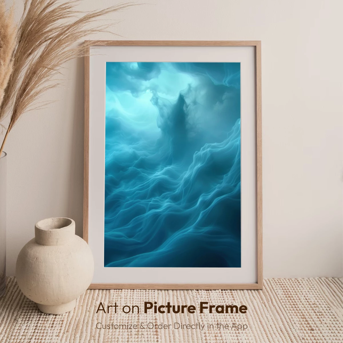 Abyssal Serenity: Ethereal Waves in Teal Depths - Image 7