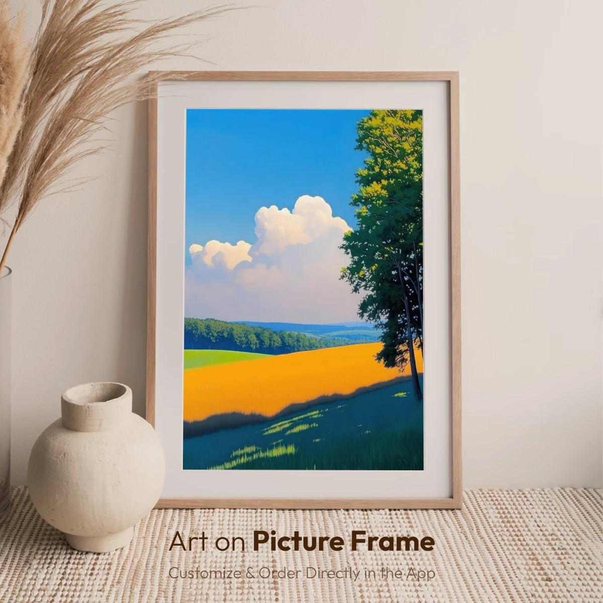 Golden Fields Under a Serene Sky - Image 7