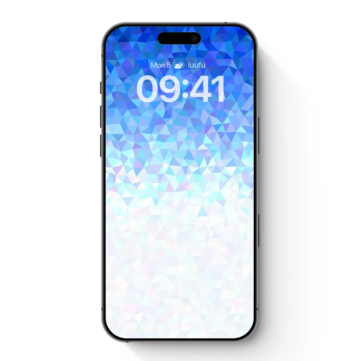 Geometric Blue Gradient: Abstract Polygonal Harmony