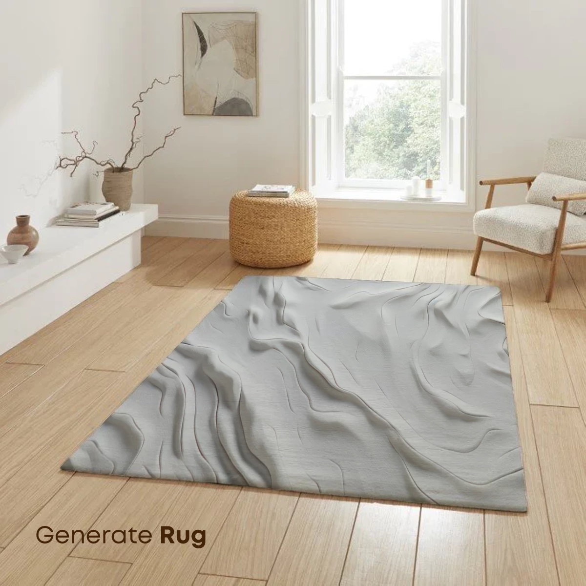 Ethereal White Waves: A Textural Odyssey - Image 6