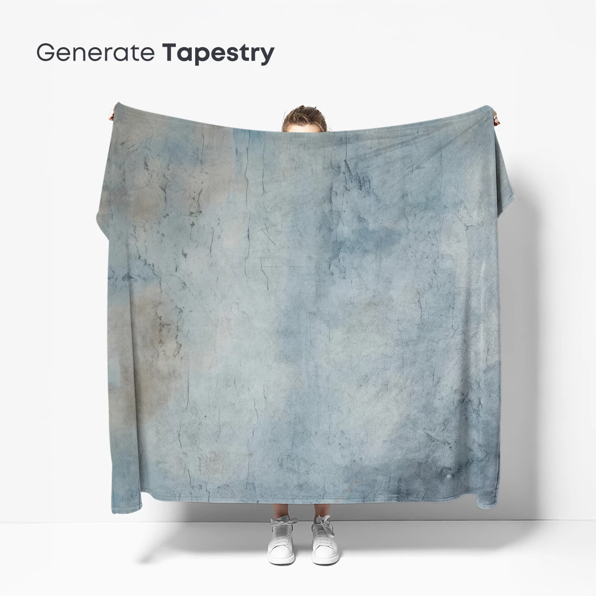 Ethereal Blue Canvas: A Study in Textured Serenity - Image 5