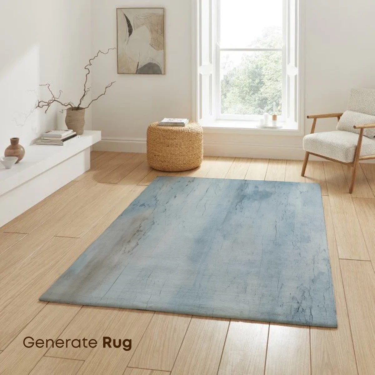 Ethereal Blue Canvas: A Study in Textured Serenity - Image 6