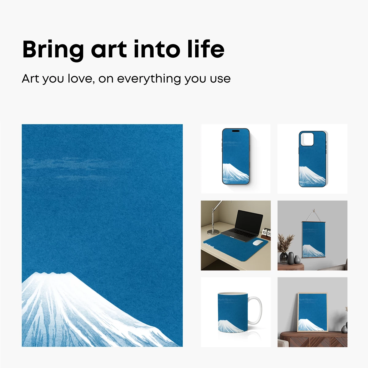 Eternal Fuji: Cyanotype Serenity - Image 2