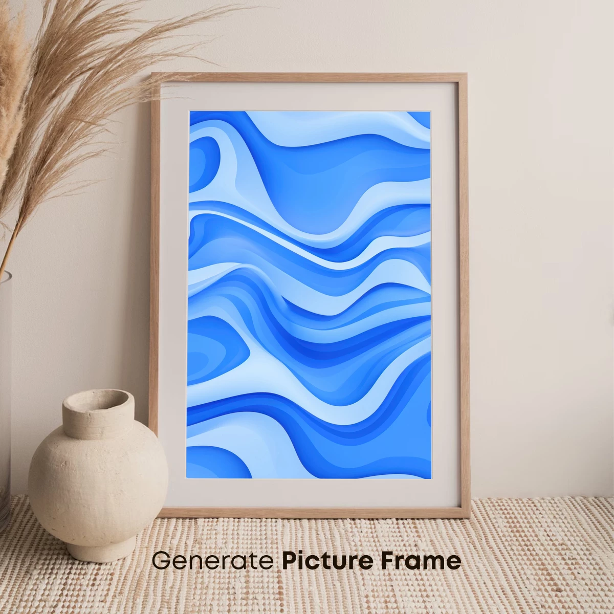 Blue Wave Symphony: Abstract Fluid Dynamics - Image 7