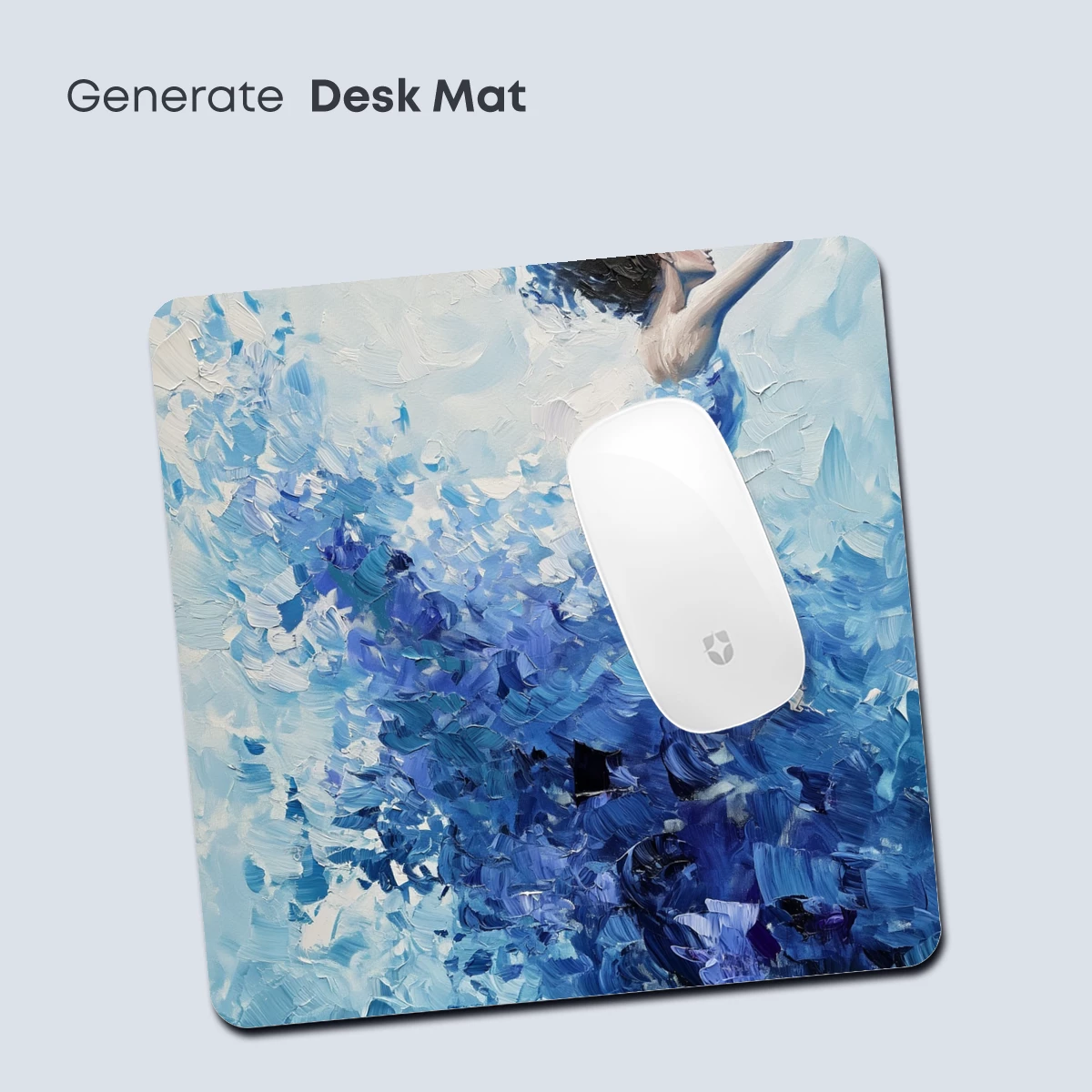 Blue Whirl: Abstract Dance in Oil - Image 4