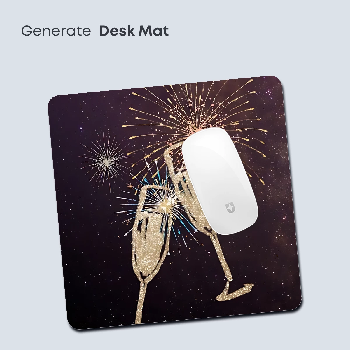 Champagne Glasses Dancing with Fireworks - Image 4