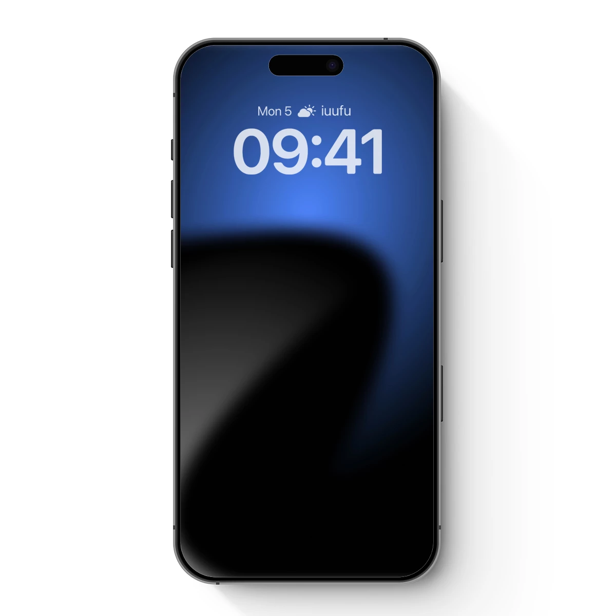 Eclipse of Shadows: Abstract Blue Gradient