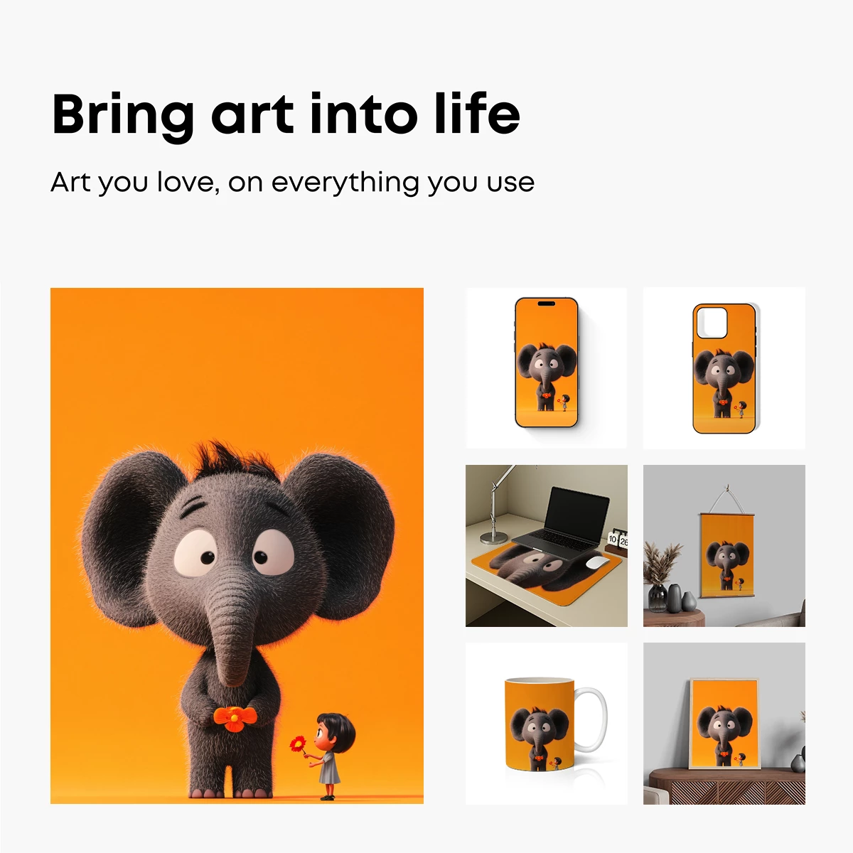 Elephant and Child: A Whimsical Bond - Image 2