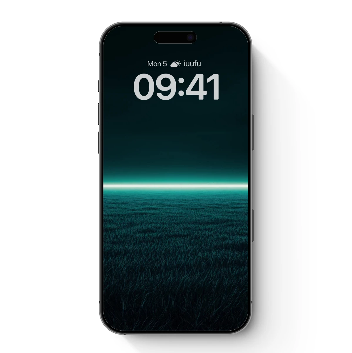 Ethereal Horizon: Neon Line Over Midnight Grass