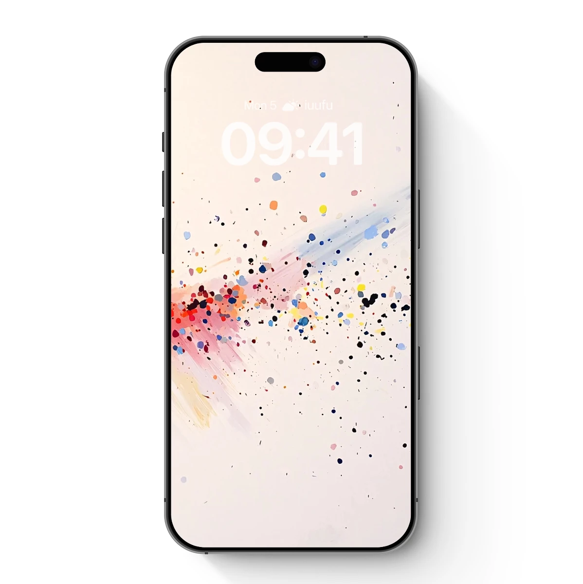 Cosmic Burst: Abstract Splatter Art