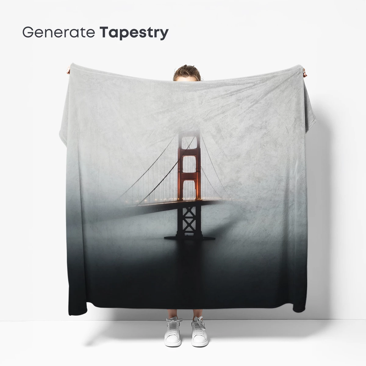 Foggy Bridge Silhouette: Mysterious Urban Landscape - Image 5