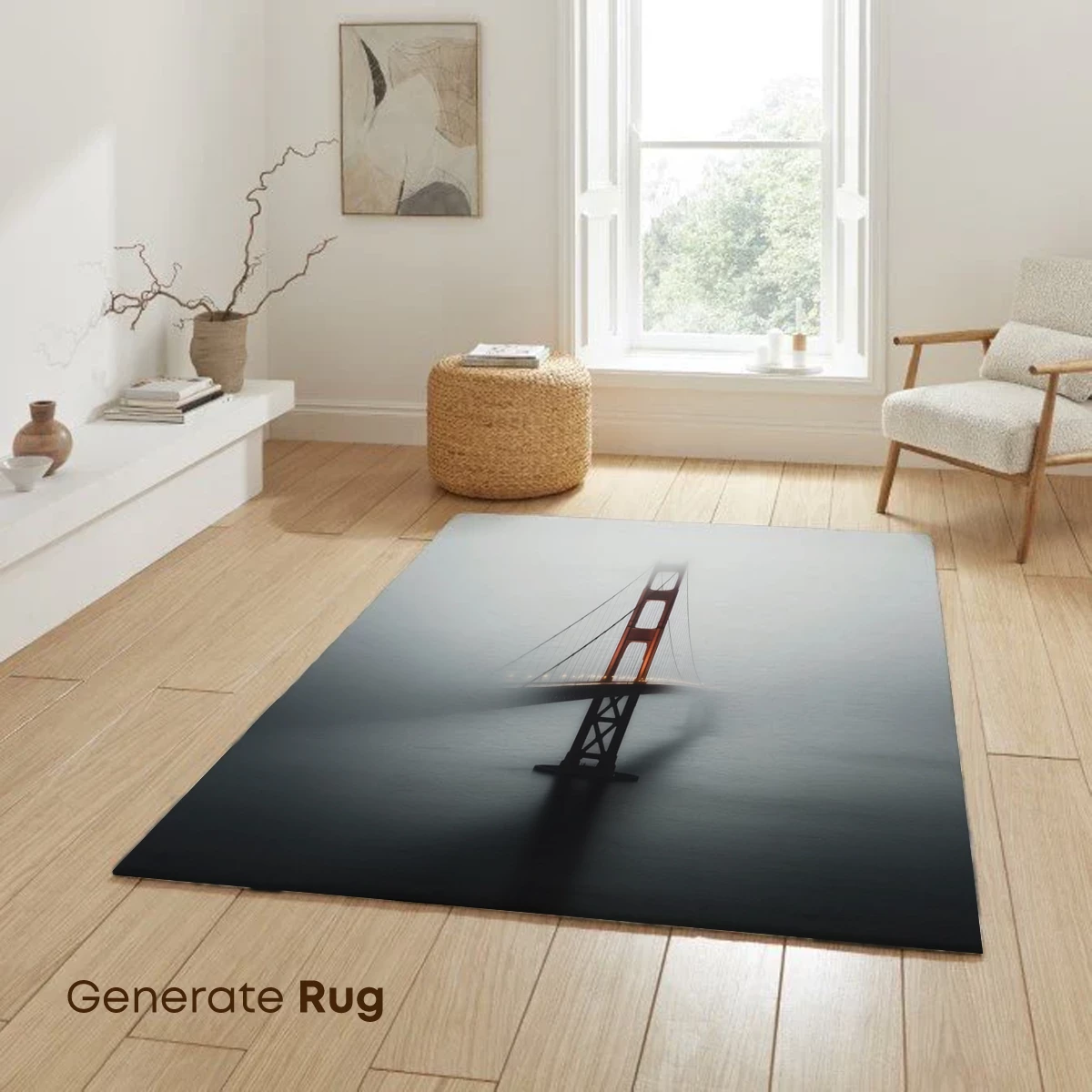 Foggy Bridge Silhouette: Mysterious Urban Landscape - Image 6