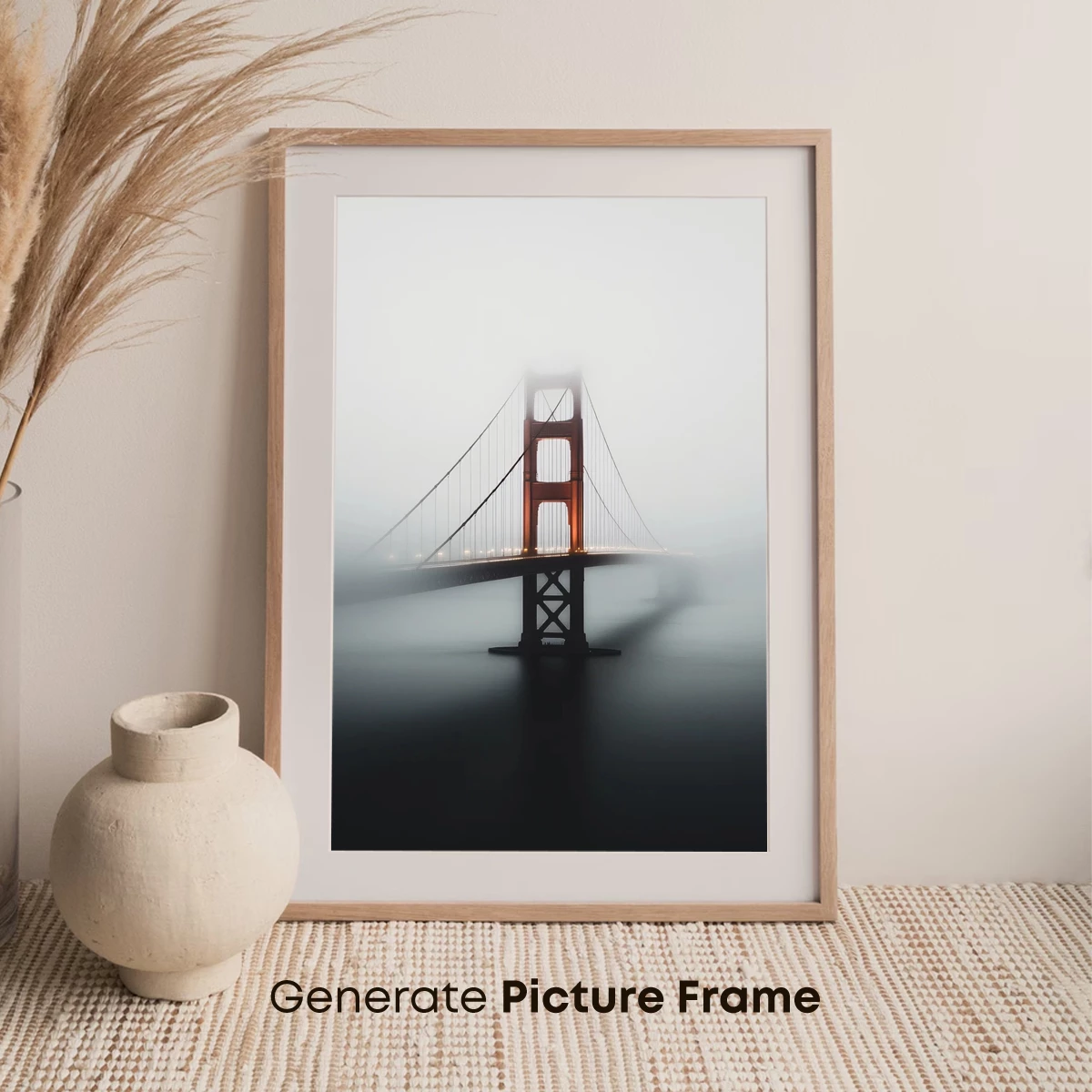 Foggy Bridge Silhouette: Mysterious Urban Landscape - Image 7