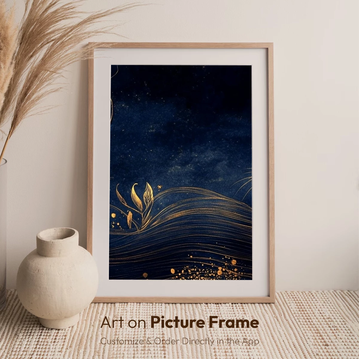 Golden Cat in Midnight Garden - Image 7