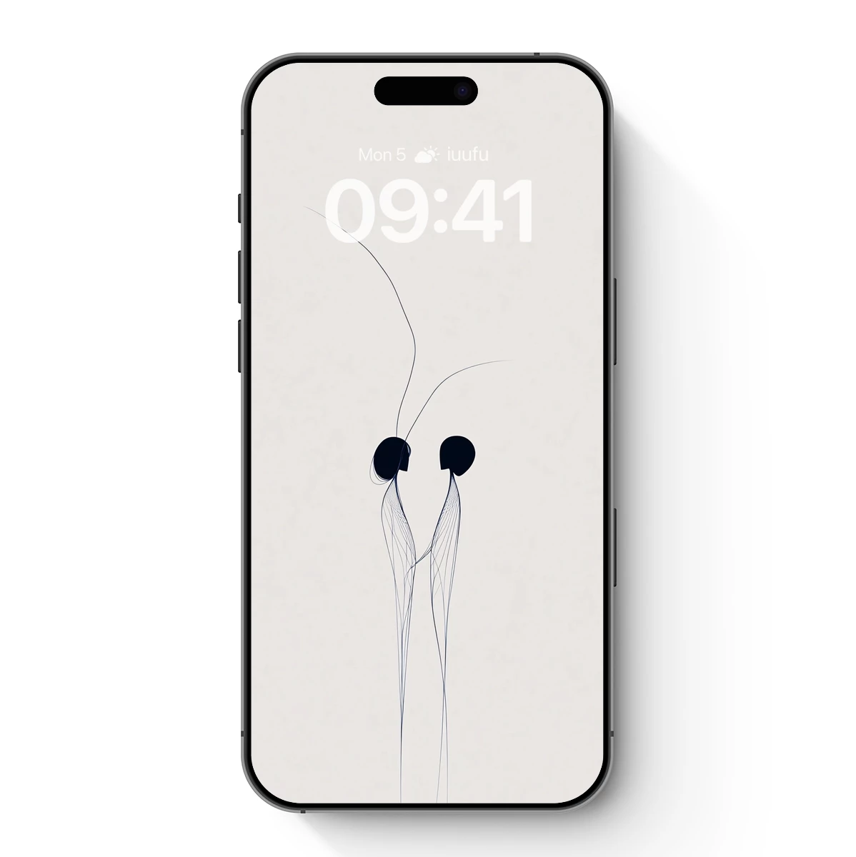 Ethereal Twin Figures: Minimalist Line Art