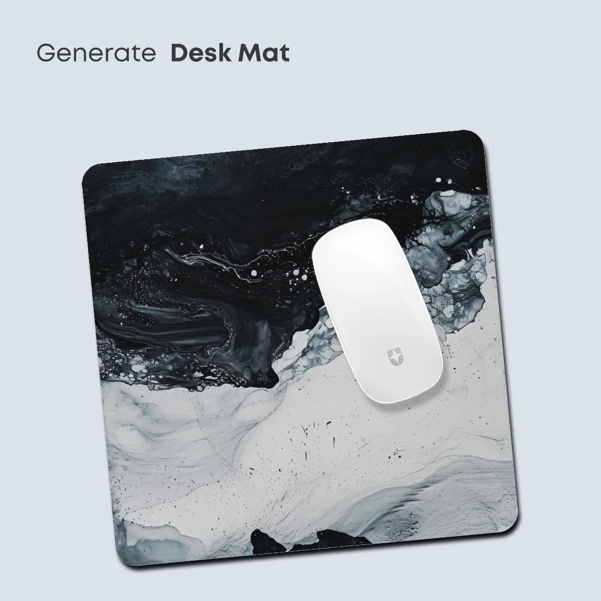 Eclipse of Ink: Monochrome Abstract Flow - Image 4