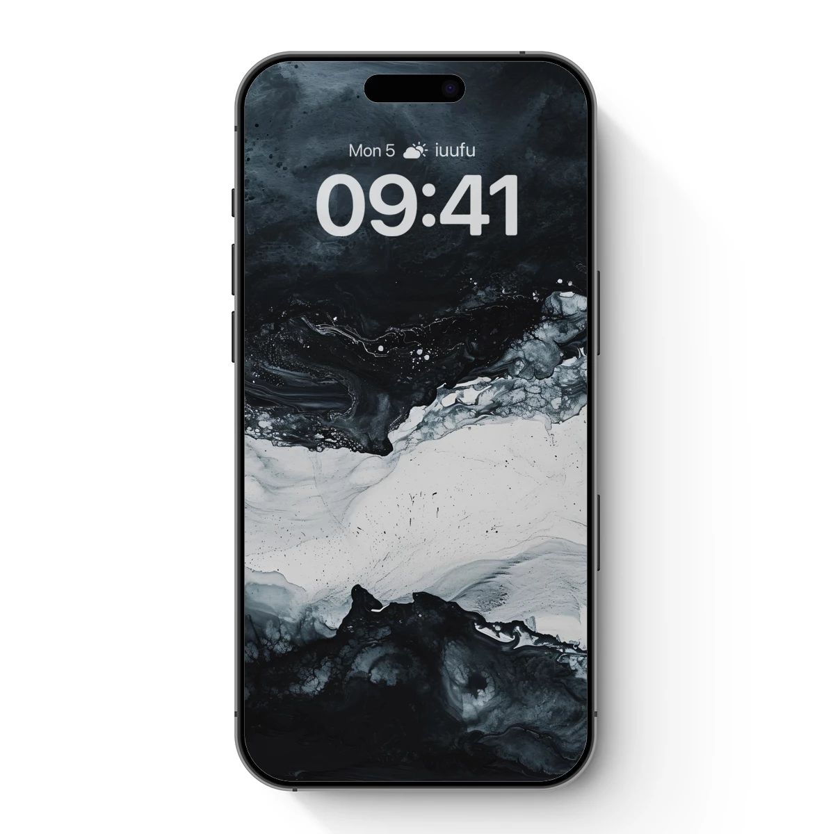 Eclipse of Ink: Monochrome Abstract Flow