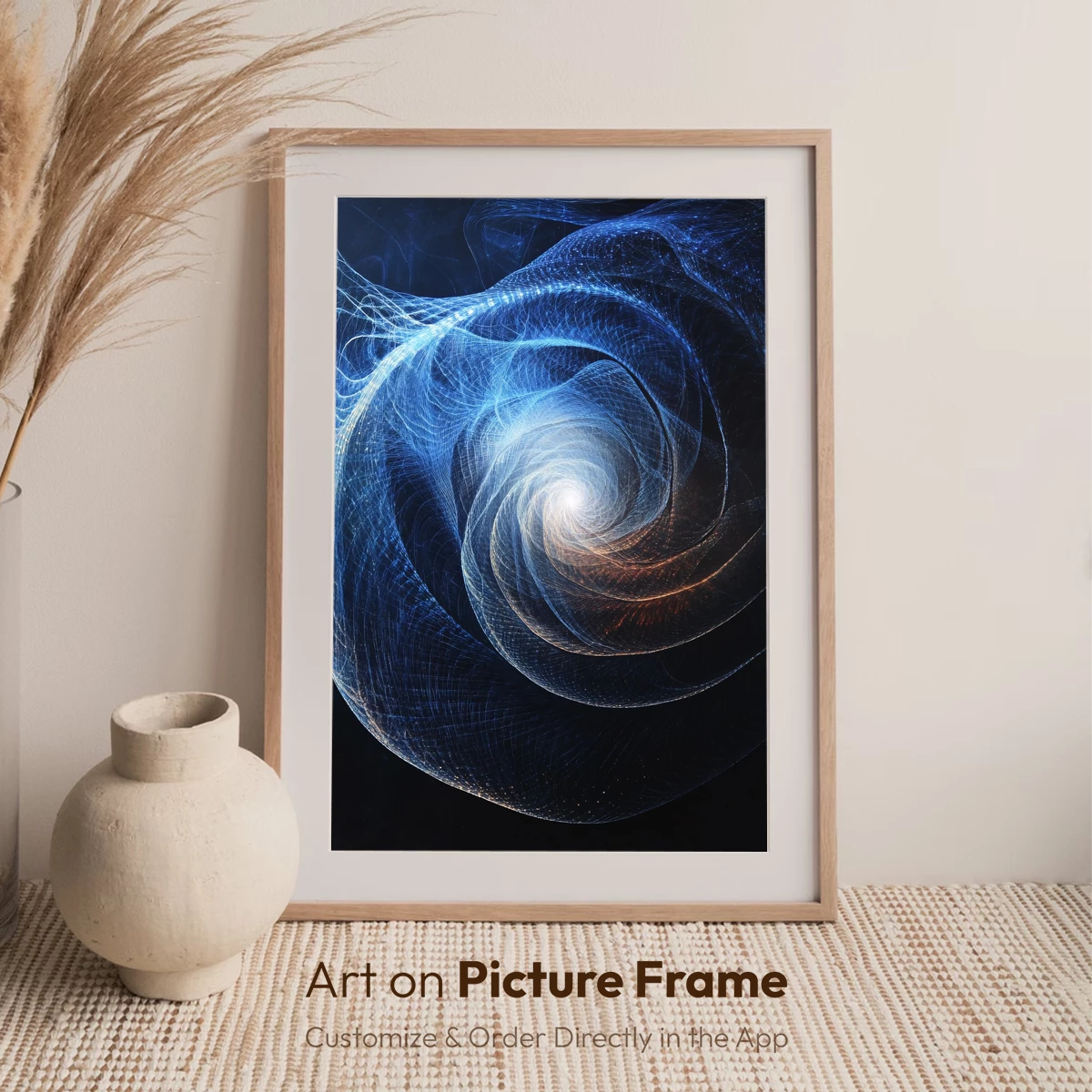 Cosmic Whirlpool: A Spiral Symphony in Blue - Image 6