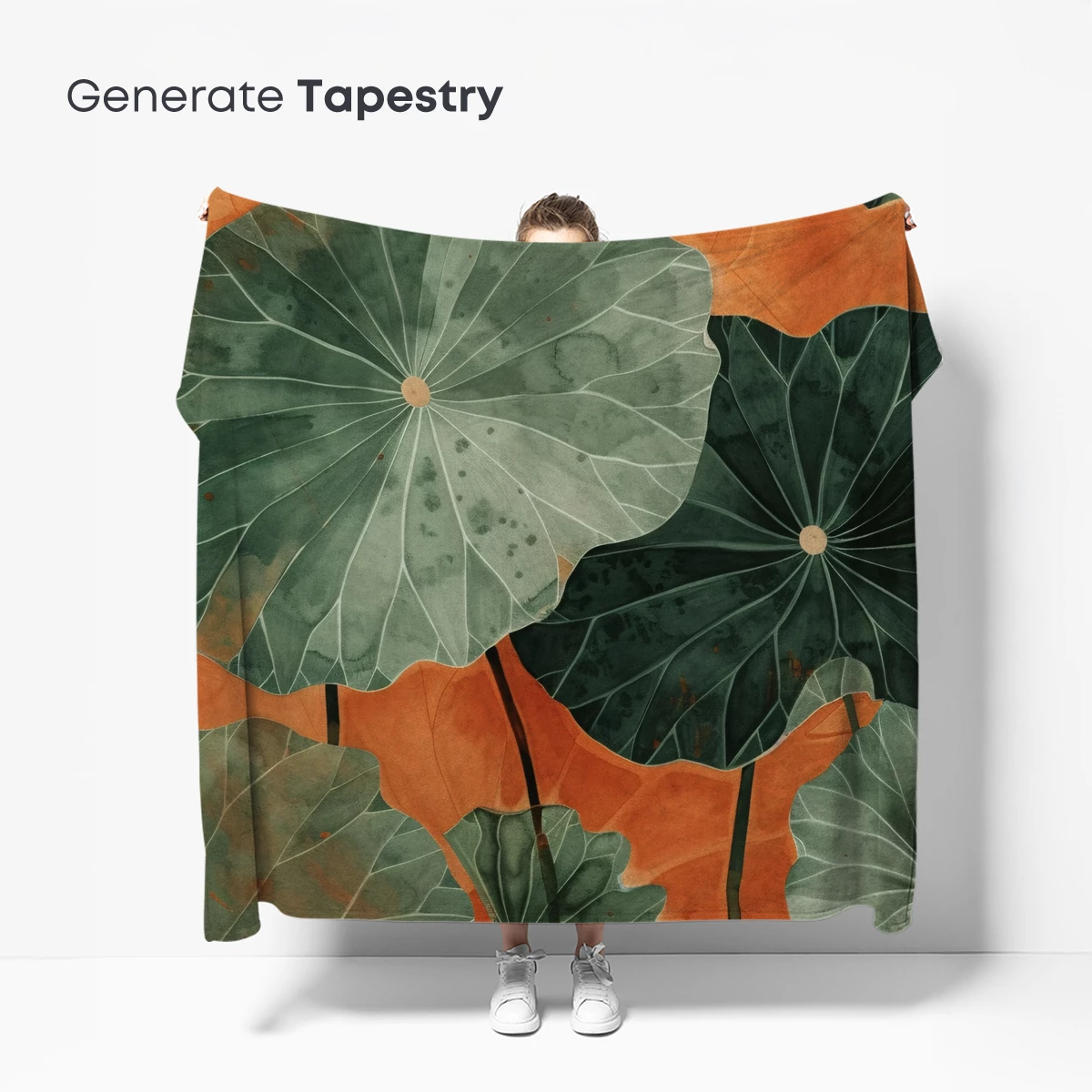 Ethereal Lotus Leaves: A Watercolor Symphony - Image 5