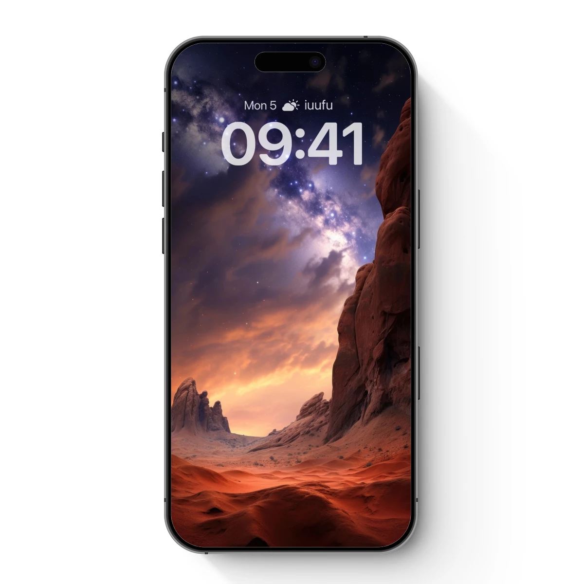 Desert Night Odyssey: Celestial Sands and Starlit Cliffs