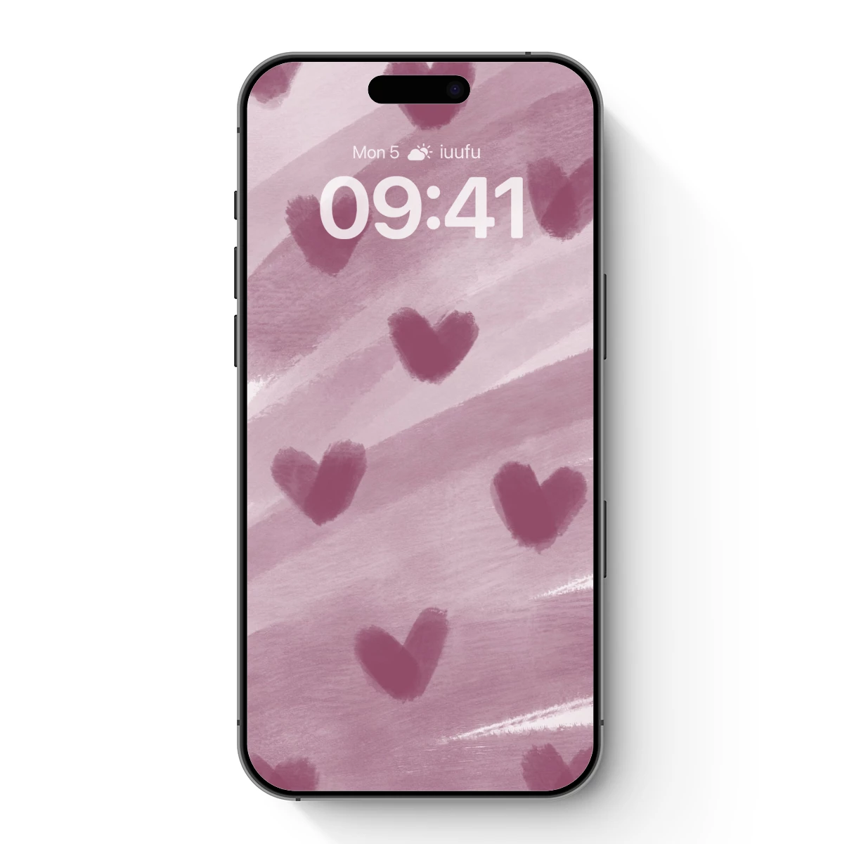 Blush Hearts on Brushstrokes