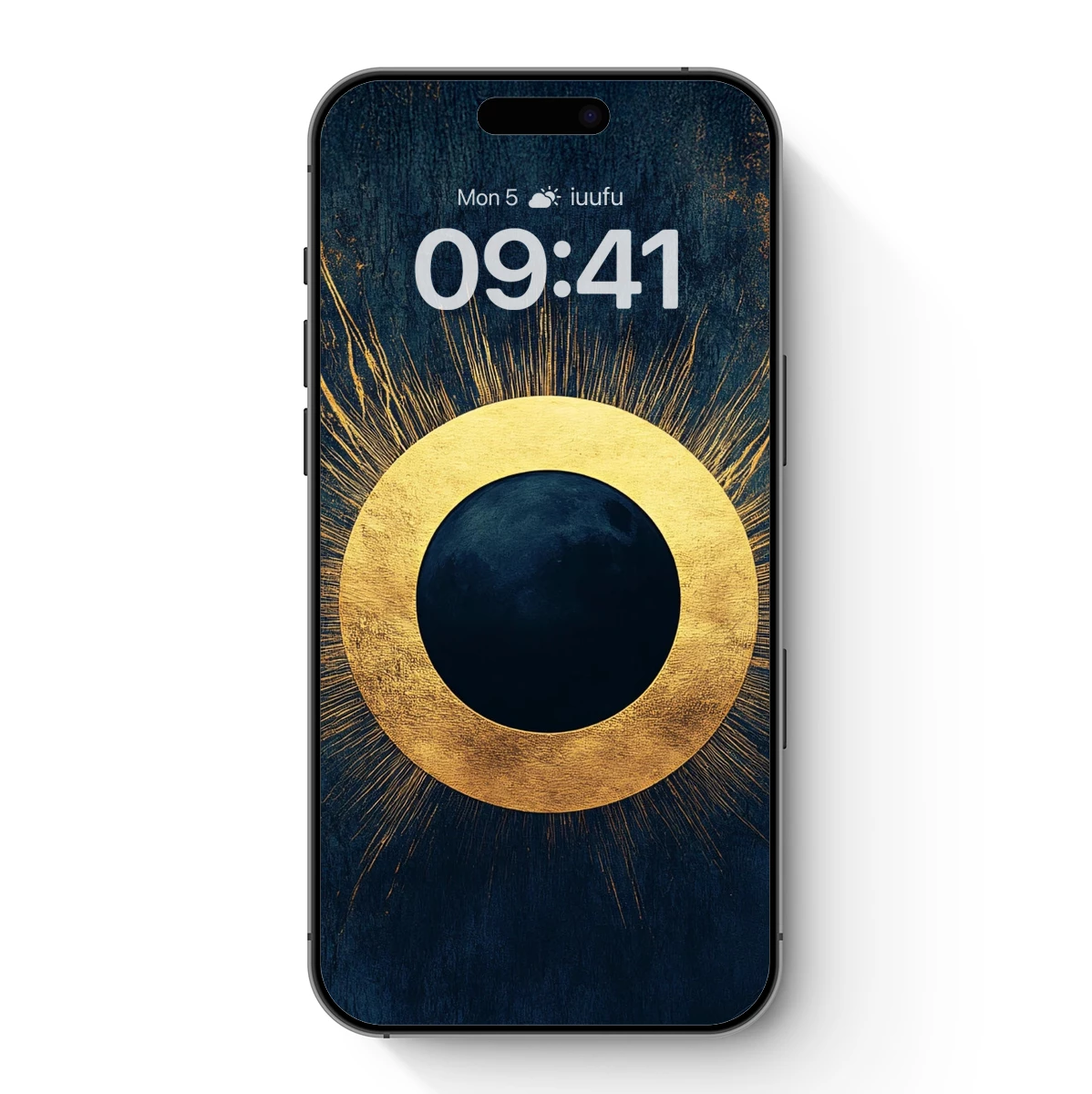 Eclipse of Eternity: Golden Rays Pierce the Cosmic Veil