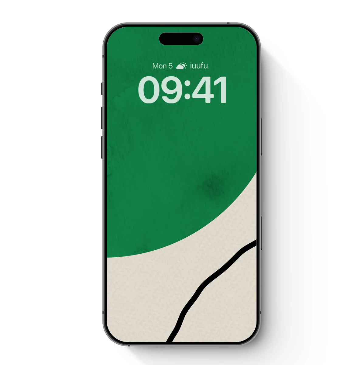 Abstract Green Flow: Minimalist Artistry