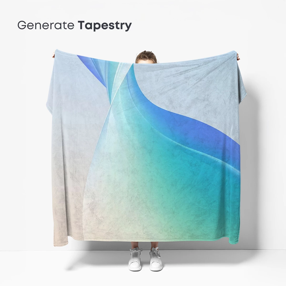 Ethereal Silk Dance: Gradient Flow Art - Image 5