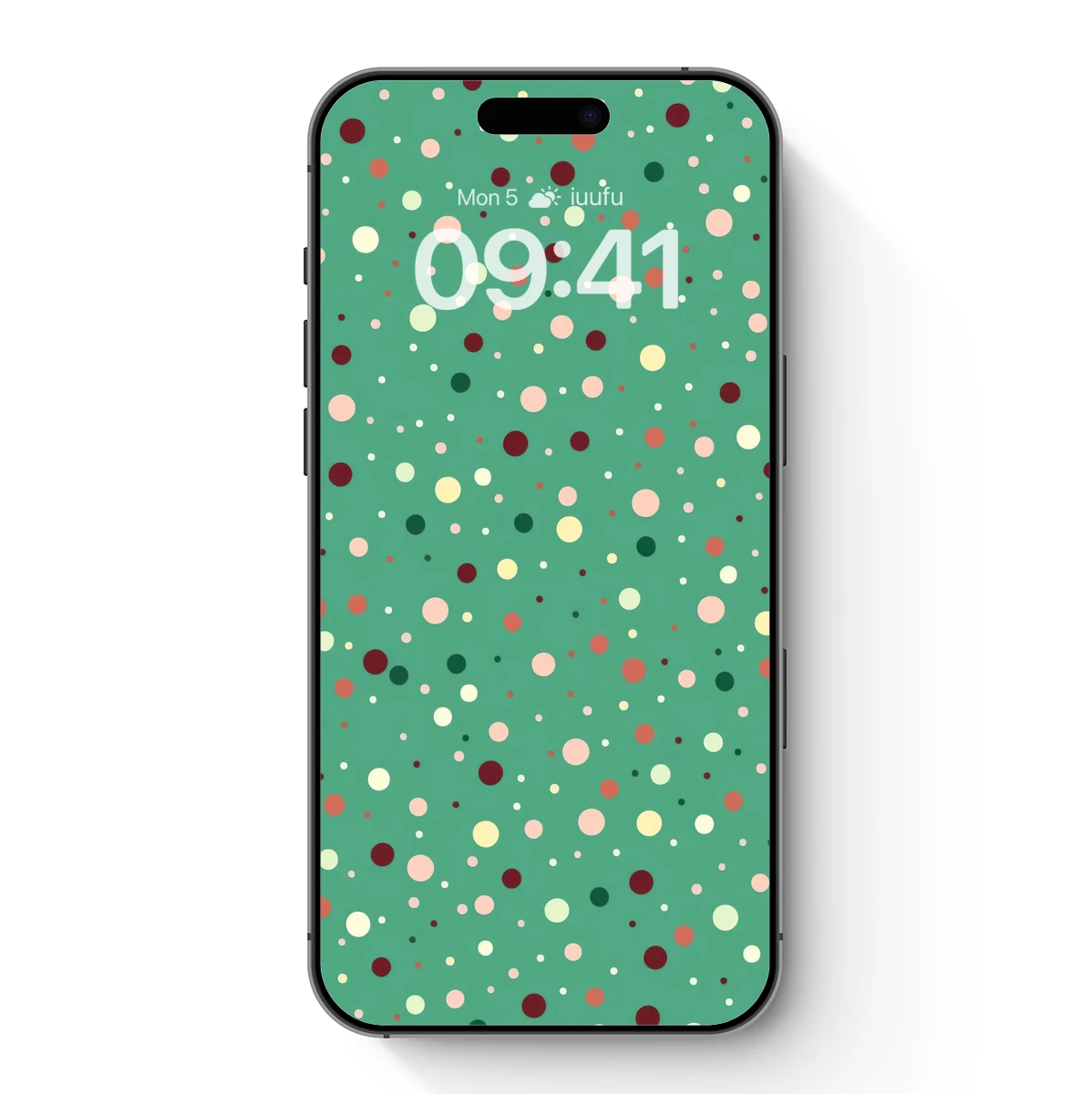 Dot Symphony in Emerald: A Festive Polka Dot Dance