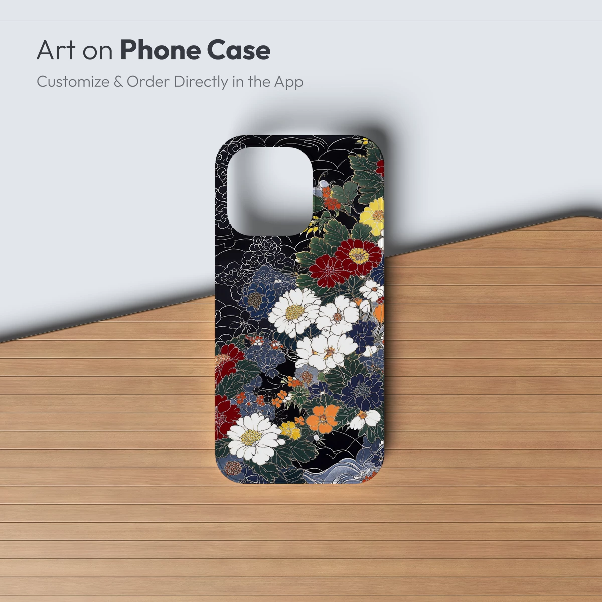 Elegant Floral Symphony in Midnight Garden - Image 2