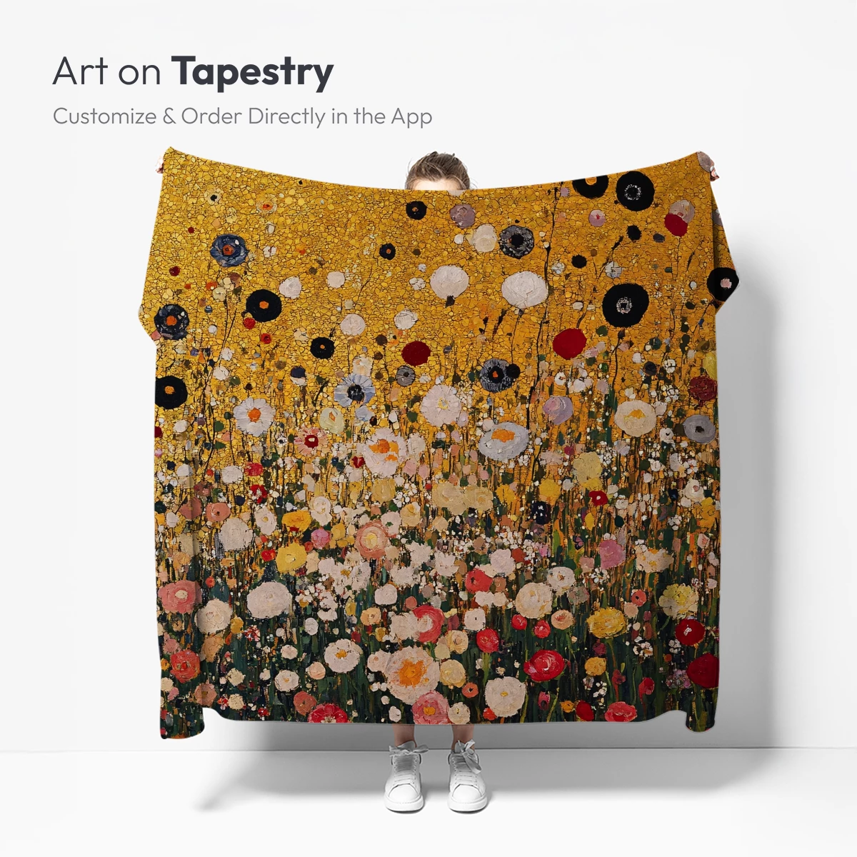 Klimt's Floral Symphony: Golden Garden Bloom - Image 4