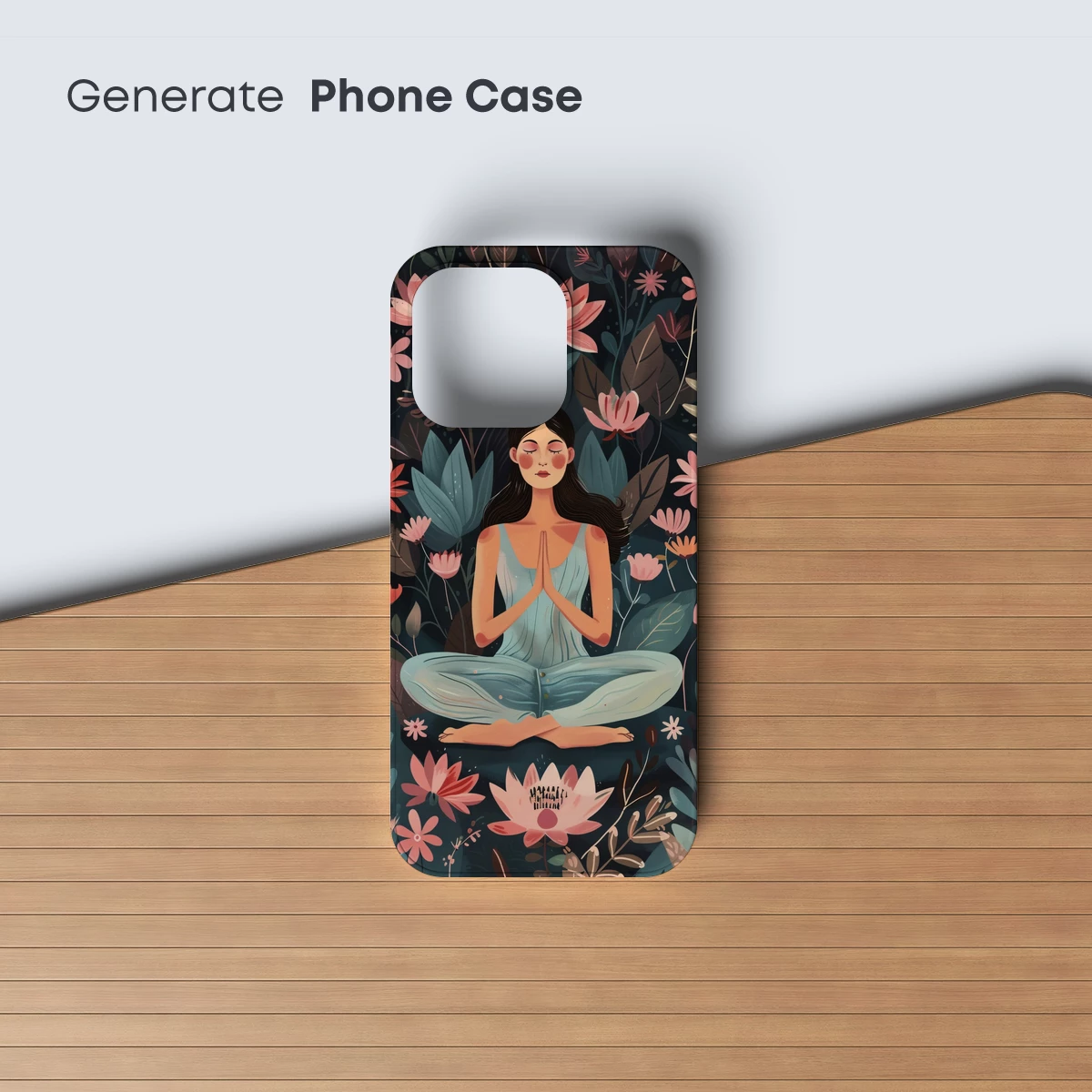 Meditative Bloom: Serene Lotus Garden Harmony - Image 3